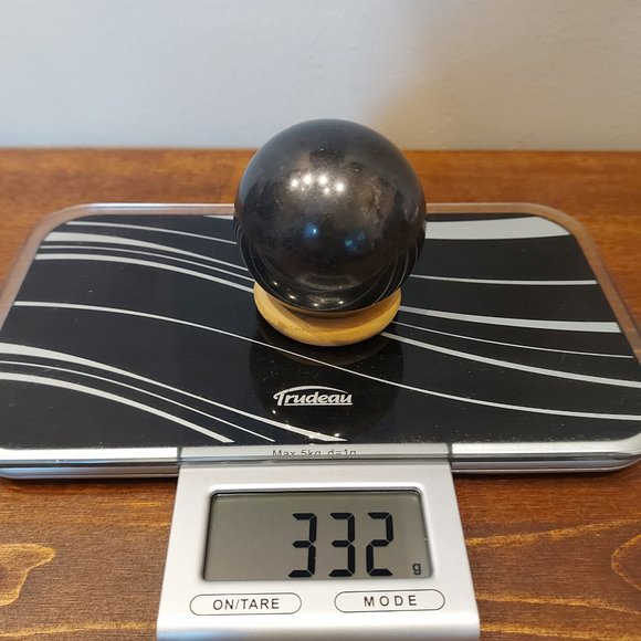 🔥 Sale 🔥 Volcanic Basalt Sphere w/ Stand - 0.73 - Final Price - Picture 6 of 6